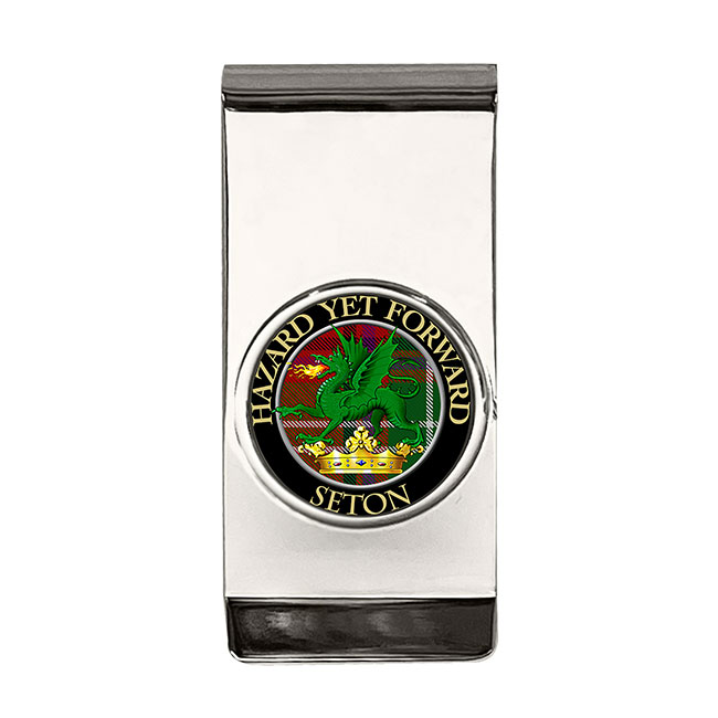 Seton Scottish Clan Crest Money Clip