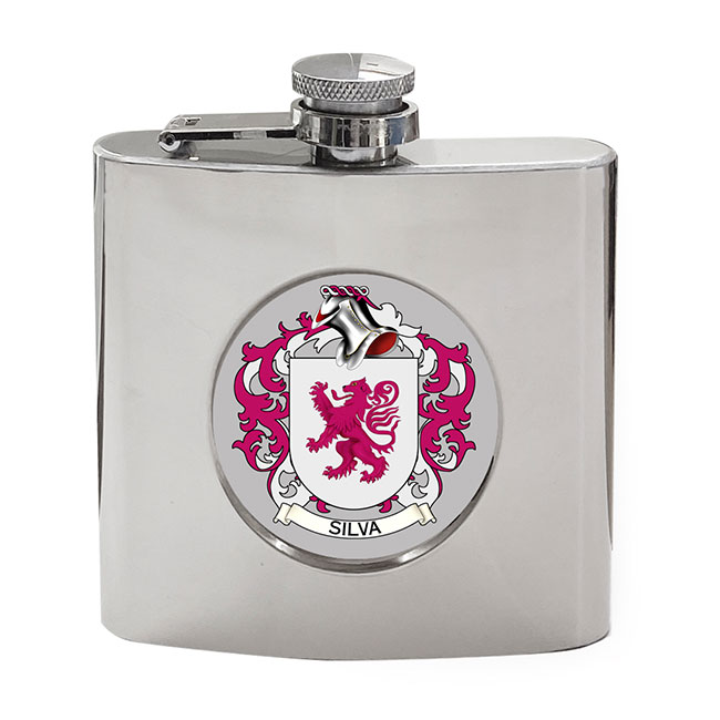 Silva (Portugal) Coat of Arms Hip Flask