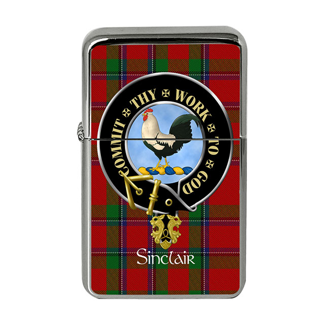 Sinclair Scottish Clan Crest Flip Top Lighter