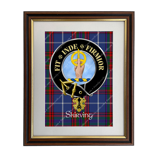 Skirving Scottish Clan Crest Framed Print