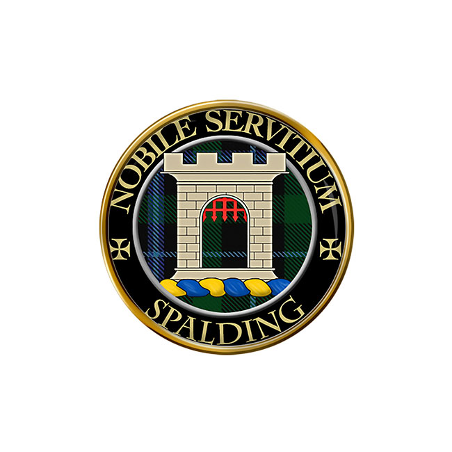 Spalding Scottish Clan Crest Pin Badge