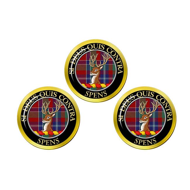 Spens Scottish Clan Crest Golf Ball Markers