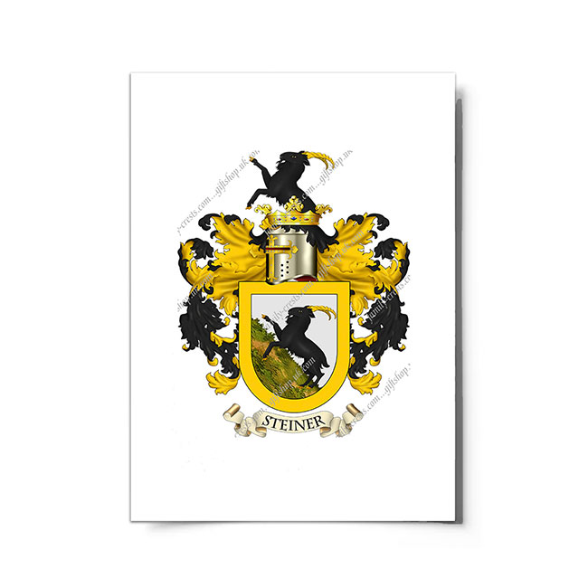 Steiner (Swiss) Coat of Arms Print