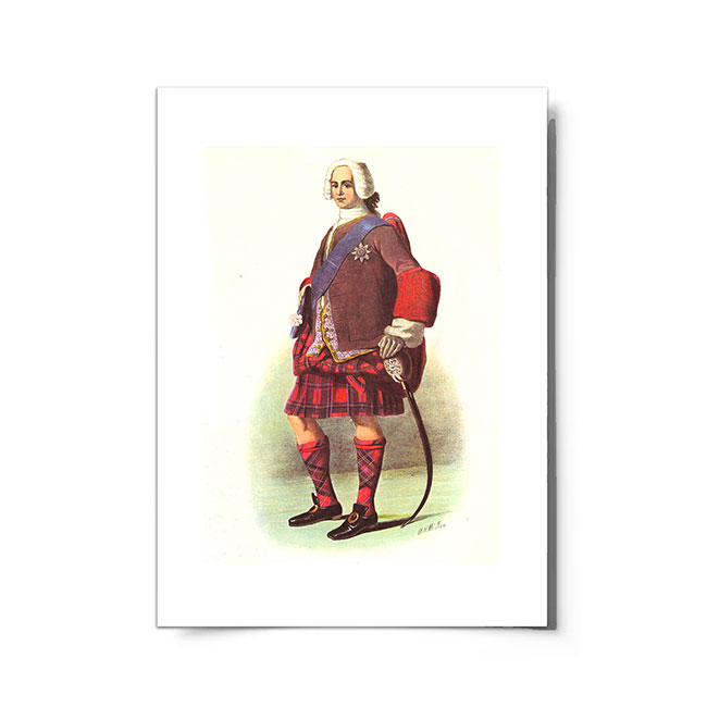 Stewart of Appin Scottish Clansman Ready to Frame Print