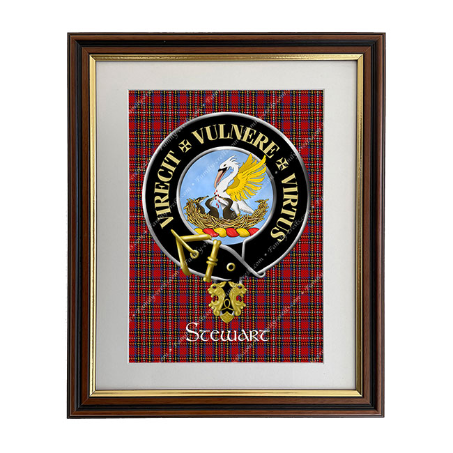 Stewart of Appin Scottish Clan Crest Framed Print