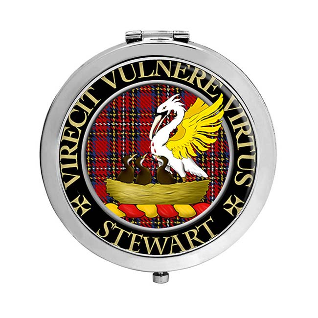Stewart Scottish Clan Crest Compact Mirror