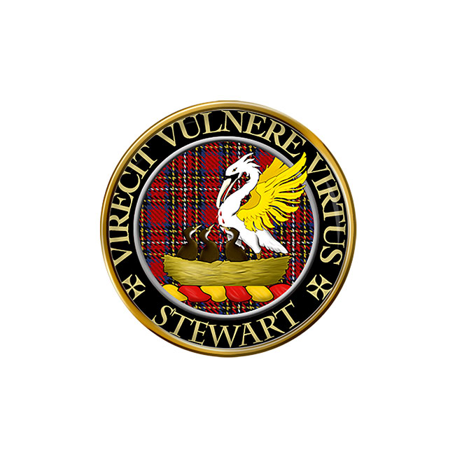 Stewart Scottish Clan Crest Pin Badge