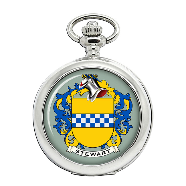 Stewart (Scotland) Coat of Arms Pocket Watch