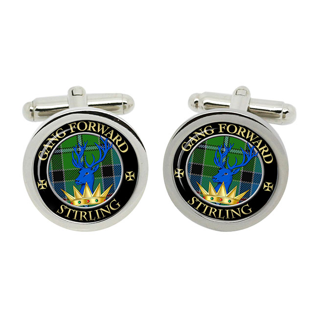 Stirling Scottish Clan Crest Cufflinks