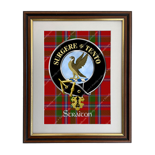 Straiton Scottish Clan Crest Framed Print