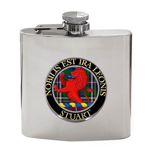 Stuart Scottish Clan Crest Hip Flask