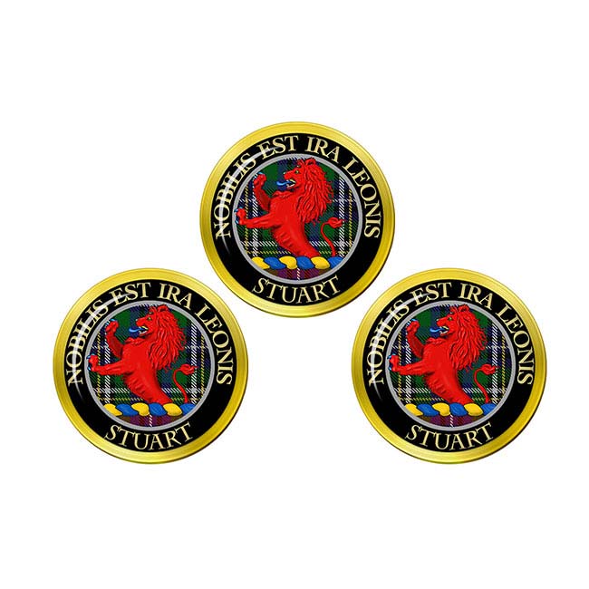 Stuart Scottish Clan Crest Golf Ball Markers