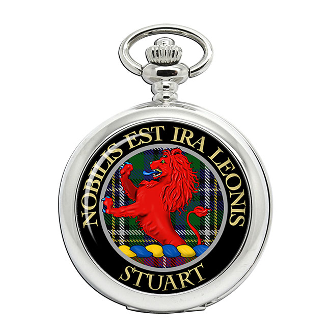 Stuart Scottish Clan Crest Pocket Watch