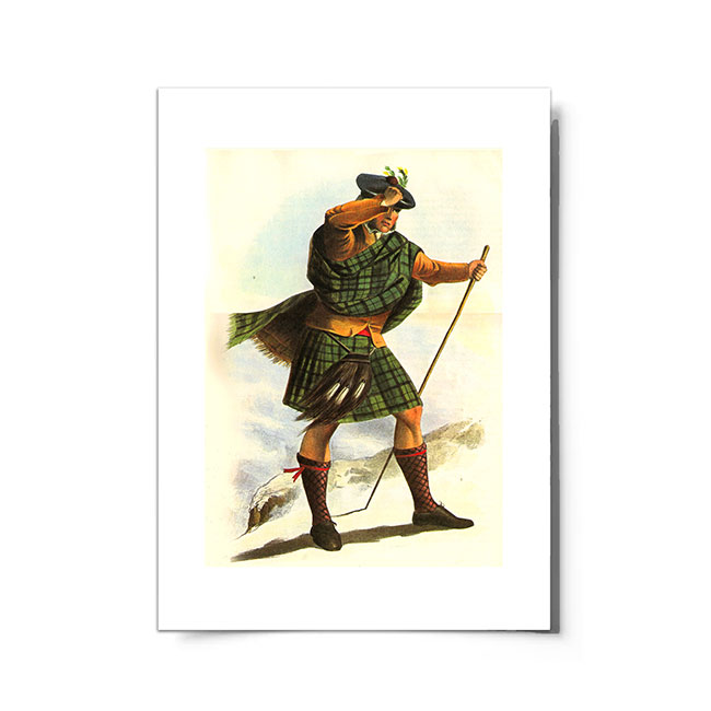 Sutherland Scottish Clansman Ready to Frame Print