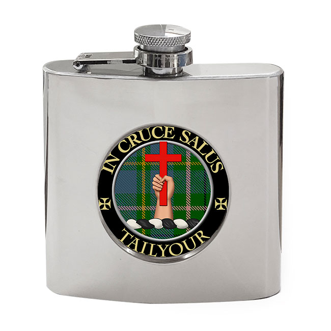 Tailyour Scottish Clan Crest Hip Flask