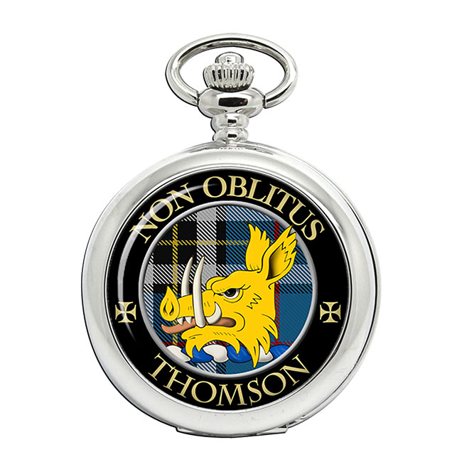 Thomson (Mactavish) Scottish Clan Crest Pocket Watch