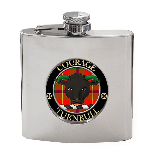 Turnbull Scottish Clan Crest Hip Flask