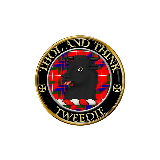 Tweedie Scottish Clan Crest Pin Badge