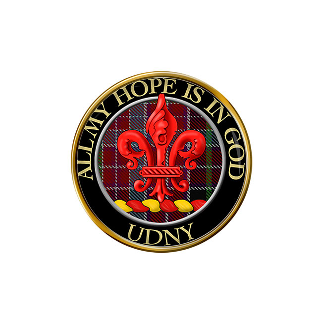 Udny Scottish Clan Crest Pin Badge