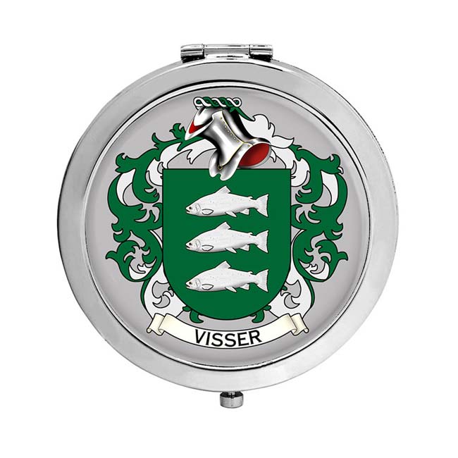 Visser (Netherlands) Coat of Arms Compact Mirror