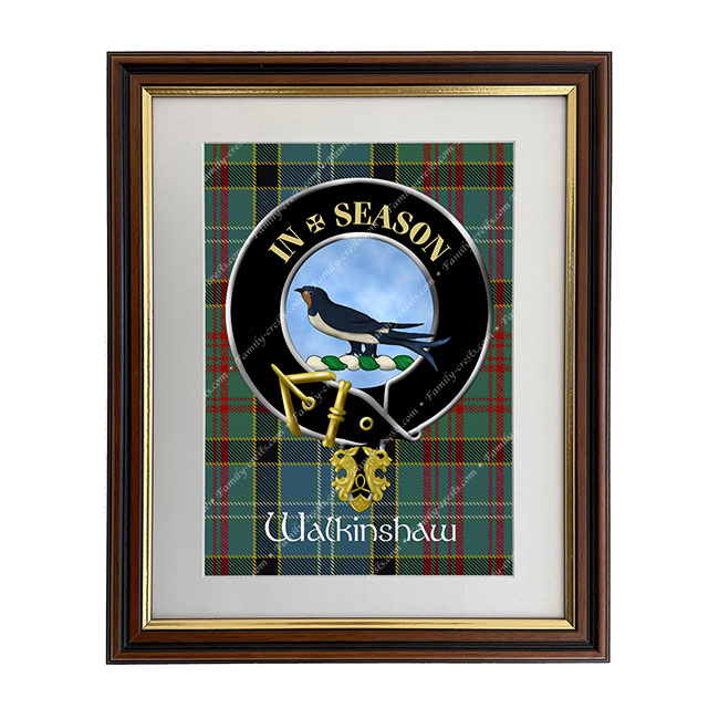 Walkinshaw Scottish Clan Crest Framed Print