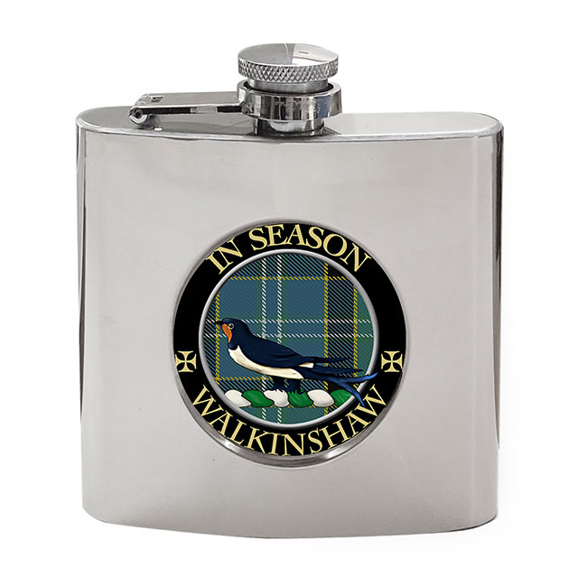 Walkinshaw Scottish Clan Crest Hip Flask
