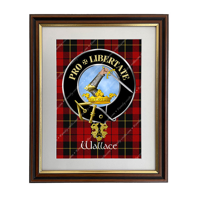 Wallace Scottish Clan Crest Framed Print