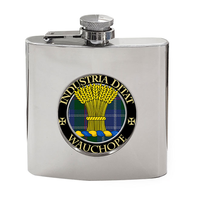 Wauchope Scottish Clan Crest Hip Flask