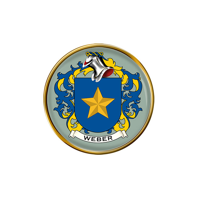 Weber (Swiss) Coat of Arms Pin Badge