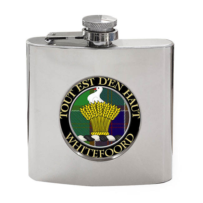 Whitefoord Scottish Clan Crest Hip Flask