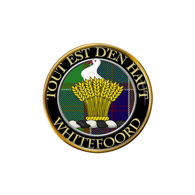 Whitefoord Scottish Clan Crest Pin Badge