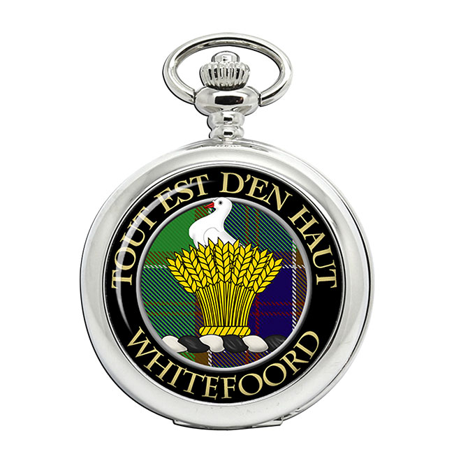 Whitefoord Scottish Clan Crest Pocket Watch