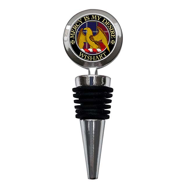 Wishart Scottish Clan Crest Bottle Stopper