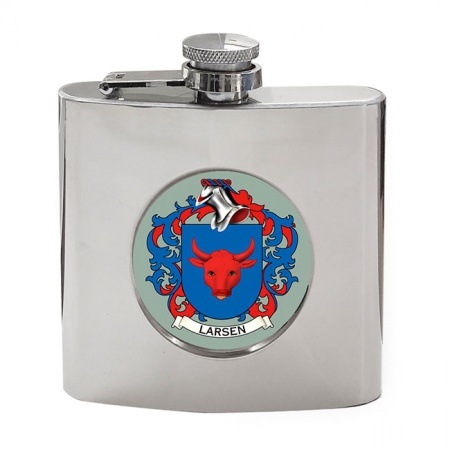 Larsen (Denmark) Coat of Arms Hip Flask