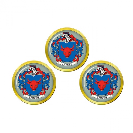 Larsen (Denmark) Coat of Arms Golf Ball Markers
