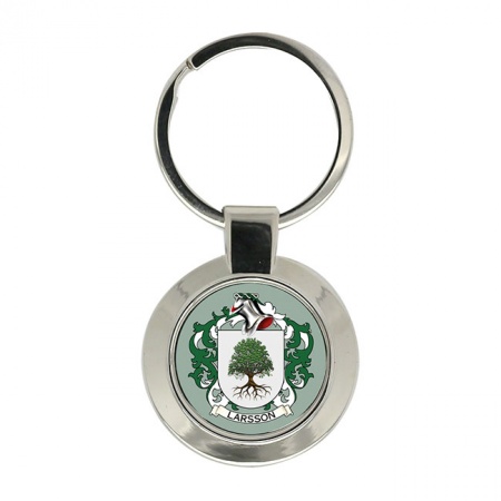 Larsson (Sweden) Coat of Arms Key Ring