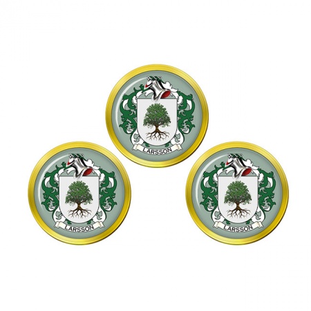 Larsson (Sweden) Coat of Arms Golf Ball Markers