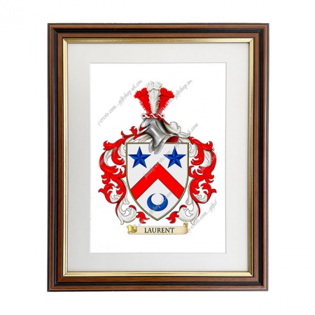 Laurent (France) Coat of Arms Framed Print