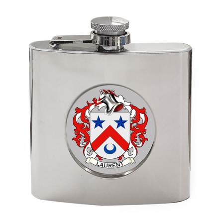 Laurent (France) Coat of Arms Hip Flask