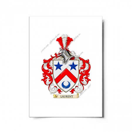 Laurent (France) Coat of Arms Print