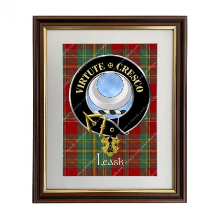 Leask Scottish Clan Crest Framed Print