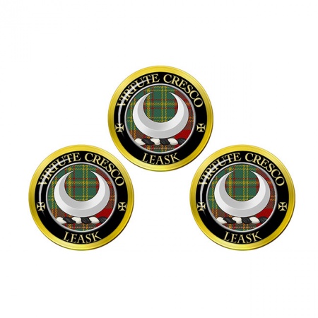 Leask Scottish Clan Crest Golf Ball Markers
