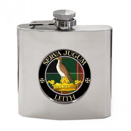 Leith Scottish Clan Crest Hip Flask