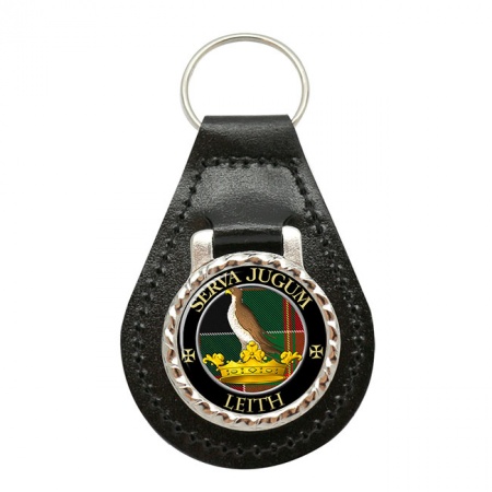 Leith Scottish Clan Crest Leather Key Fob