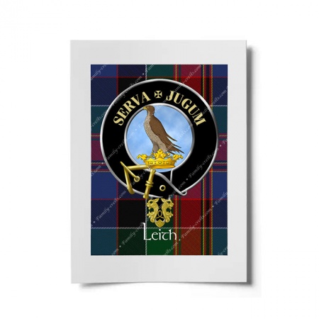 Leith Scottish Clan Crest Ready to Frame Print