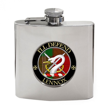 Lennox Scottish Clan Crest Hip Flask