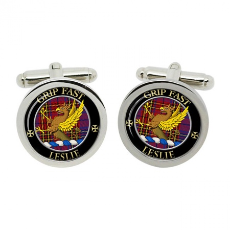 Leslie Scottish Clan Crest Cufflinks