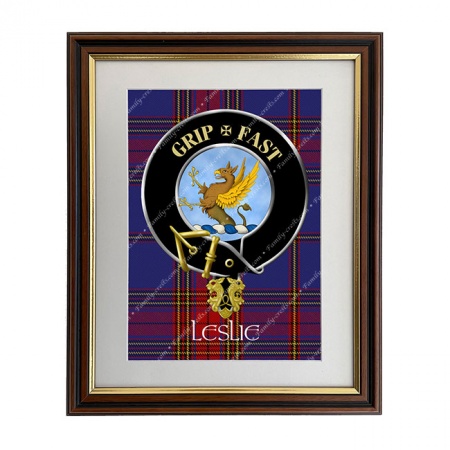 Leslie Scottish Clan Crest Framed Print