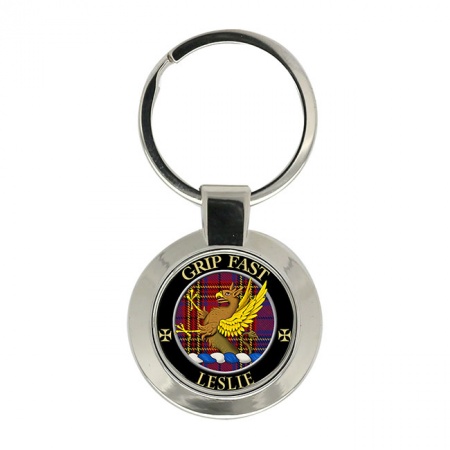 Leslie Scottish Clan Crest Key Ring