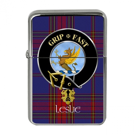 Leslie Scottish Clan Crest Flip Top Lighter